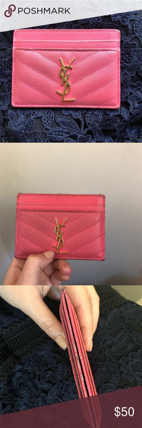 ysl cartera|ysl pink cardholder.